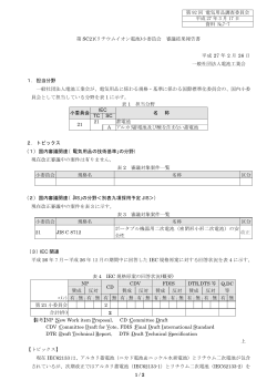 小委員会 審議結果報告書 平成 27 年 2 月 26 日 一般社団法人電