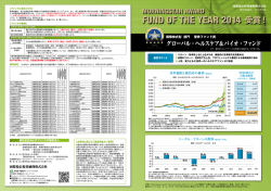 MORNINGSTAR AWARD FUND OF THE YEAR 2014 受賞！
