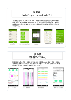 「HOKKAIDO学生アプリコンテスト2015」受賞作品概要（PDF形式/473KB）