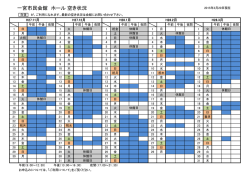 ホール 平成27年11月～平成28年 3月