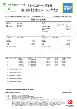 一般女子 3部