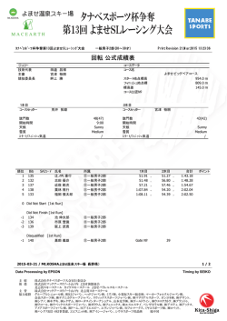 一般男子 2部
