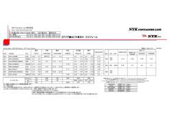 【アジア輸出】 中東向け スケジュール - NYK Container Line