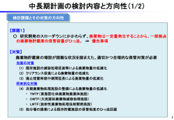 中長期計画の検討内容と方向性
