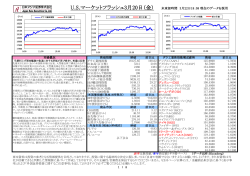 U.S.マーケットフラッシュ3月25日（水） 米東部時間 3月25;pdf