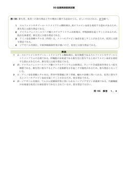 第99回薬剤師国家試験 問195 PDF