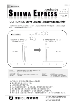 [Vol.49] ULTRON ES-OVM-3 を用いた carvedilol