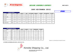 SAILINGSCHEDULE ( EXPORT ) CY(FCL)