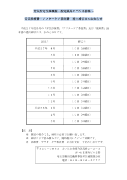 労災指定医療機関・指定薬局のご担当者様へ 労災診療費