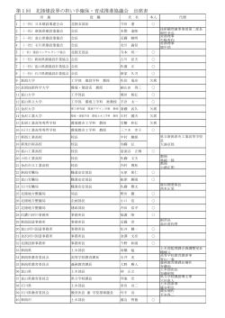 出欠表 - 国土交通省北陸地方整備局