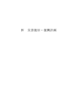 Ⅳ 災害復旧・復興計画