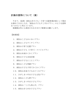 計画の愛称について（案）資料（PDF：80.8KB）