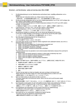 Betriebsanleitung / User Instructions FW7405M_DT50;pdf