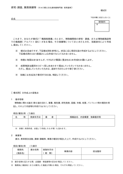様式6：研究・調査、業務実績等（PDF：13KB）;pdf