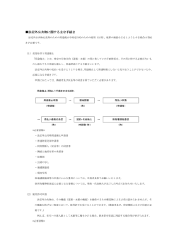 法定外公共物に関する主な手続き 法定外公共物に関する主な手続き;pdf