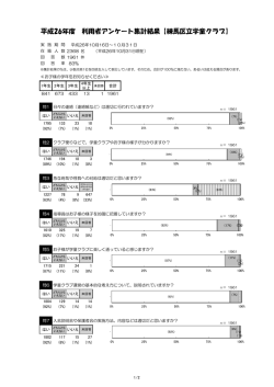 利用者アンケートの集計結果はこちらからご覧になれます。（PDF：158KB）;pdf