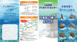 リーフレット - いわき市アンモナイトセンター;pdf