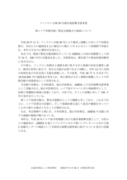 フィリピン台風 30 号被災地復興支援事業 新レイテ医師会館;pdf