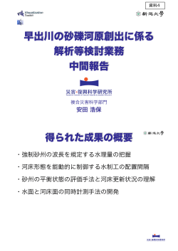 資料4 早出川砂礫河原再生検討に関する中間報告 【PDF：3.2MB】;pdf