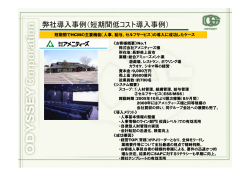 弊社導入事例（短期間低コスト導入事例）;pdf