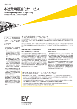 本社費用最適化サービス;pdf
