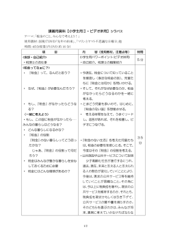 講義用資料【小学生用Ⅱ・ビデオ併用】シラバス;pdf