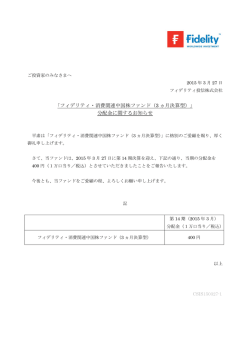 ｢フィデリティ・消費関連中国株ファンド（3 ヵ月決算型;pdf
