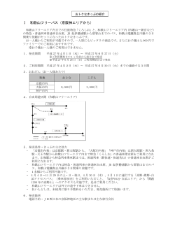Ⅰ 和歌山フリーパス（京阪神エリアから）;pdf