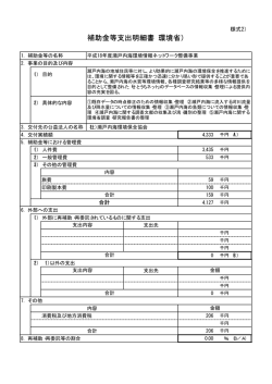 補助金等支出明細書（環境省） - 公益社団法人 瀬戸内海環境保全協会;pdf