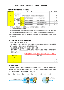 認定こども園（教育認定）、幼稚園 の保育料;pdf