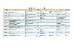 販売チケット一覧 - まなみーる 岩見沢市民会館・文化センター;pdf