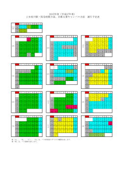 2015年度（平成27年度） JR桂川駅・阪急桂駅方面、京都太秦キャンパス;pdf