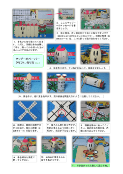 マップーのペーパー クラフト、作り方 Ver.1;pdf