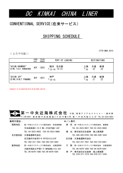 中国向けサービス (PDF - 73KB);pdf
