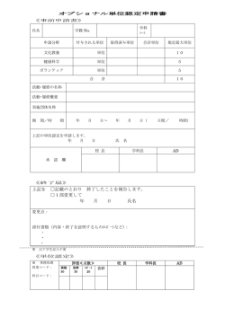 上記を 記載のとおり 終了したことを報告します。 1部変更して 年 月 日 氏名;pdf