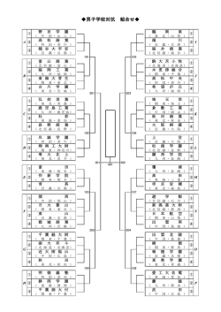 男子学校対抗 組合せ;pdf