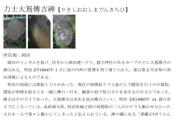 力士大嶌傳吉碑【りきしおおしまでんきちひ】;pdf