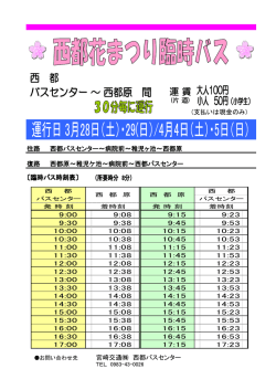 西都花まつり臨時バス;pdf