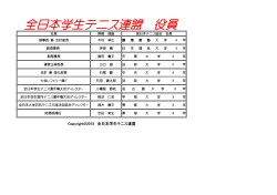 全日本学生テニス連盟役員紹介;pdf
