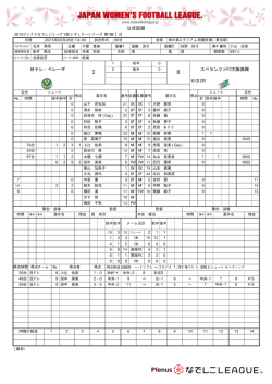 公式記録 - なでしこリーグ;pdf