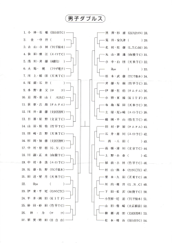 H26春 男子ダブルス;pdf