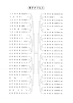 H26春 男子ダブルス;pdf