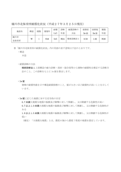 北保育所耐震化状況（PDF形式：91KB）;pdf