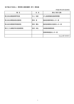 局長級（兼務）(PDF : 53.52 KB);pdf