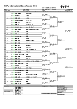 KOFU International Open Tennis 2015;pdf