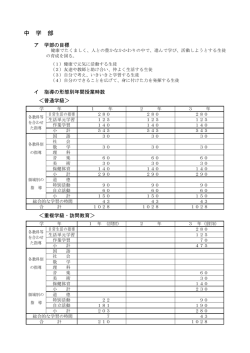 中学部の教育;pdf