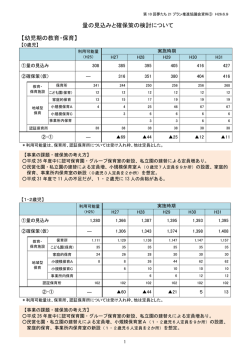 資料3・量の見込みと確保策の検討について（PDF：345KB）;pdf