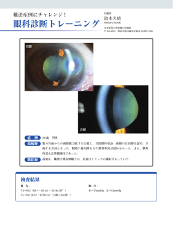 眼科診断トレーニング;pdf