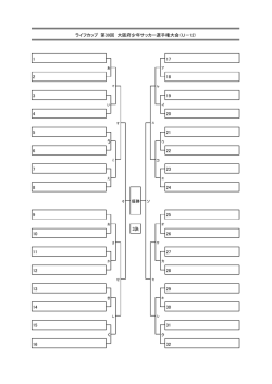 中央大会トーナメント表 - 大阪府サッカー協会 第4種委員会;pdf
