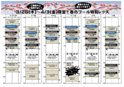 楽しい特別レッスンにご参加ください;pdf